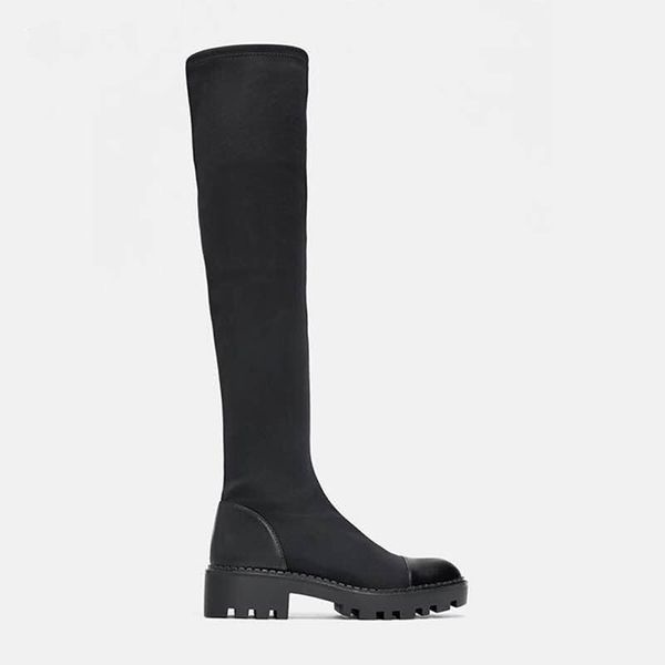 boots slim stretch knee high platform winter women long shoes sock over the knee1, Black
boots slim stretch knee high platform winter women long shoes sock over the knee1, Black