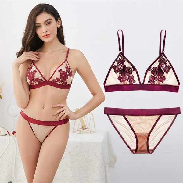 varsbaby embroidery bra set wire thin cup bra comfortable unlined underwear for women1, Red;black
varsbaby embroidery bra set wire thin cup bra comfortable unlined underwear for women1, Red;black