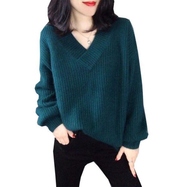 loose lazy new women v neck acrylic pullover autumn winter leisure ladies knitted sweater wholesale8uy, Black
loose lazy new women v neck acrylic pullover autumn winter leisure ladies knitted sweater wholesale8uy, Black