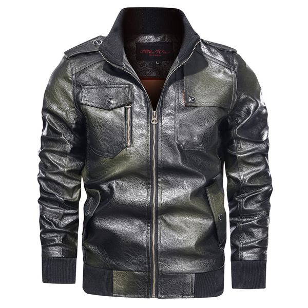 2021 new men's winter tactical pu leather male stand collar warm faux coat man army pilot motorcycle jacket 5xl 8xtp, Black;brown
2021 new men's winter tactical pu leather male stand collar warm faux coat man army pilot motorcycle jacket 5xl 8xtp, Black;brown