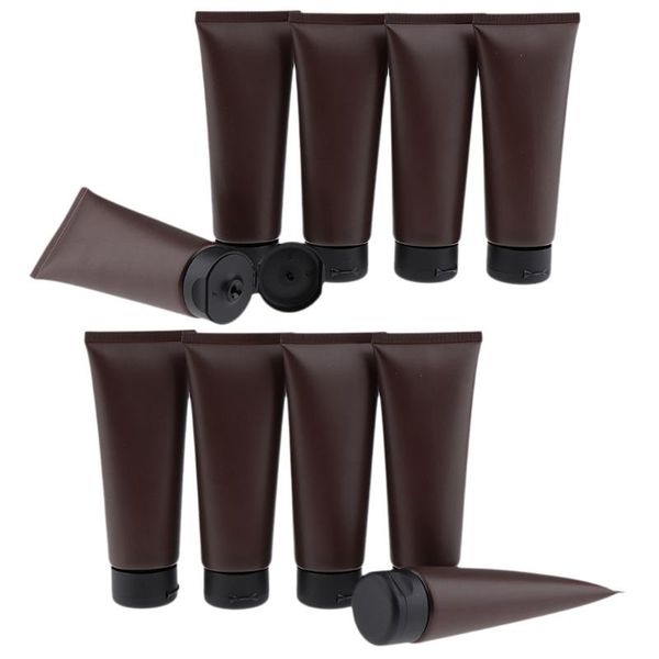 storage bottles & jars 10pcs 100ml plastic empty refillable squeeze tubes makeup lotion container face wash cream tube - dark brown
storage bottles & jars 10pcs 100ml plastic empty refillable squeeze tubes makeup lotion container face wash cream tube - dark brown