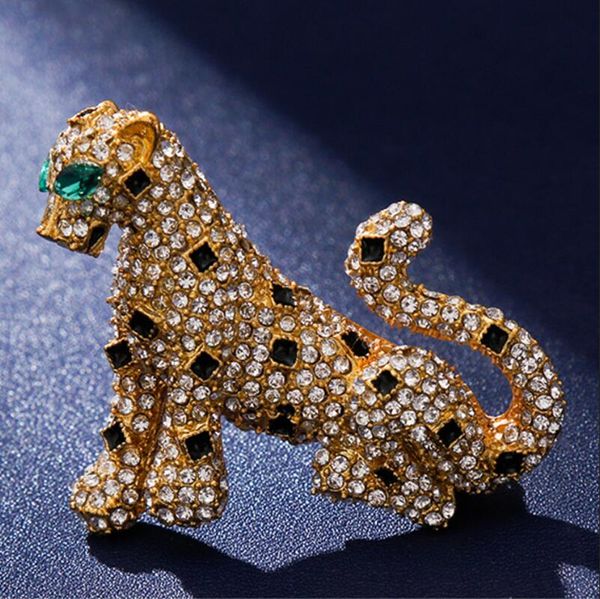 high-end quality leopard print suit men's and women's jacket brooch rhinestone zircon alloy accessories meow sweater pin couple gift, Black
high-end quality leopard print suit men's and women's jacket brooch rhinestone zircon alloy accessories meow sweater pin couple gift, Black
