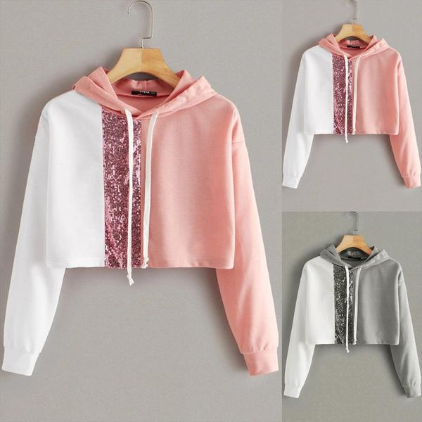 fashion women loose long sleeve solid color sequin splice sweatshirt 2020 autumn winter women girls oversize, Black
fashion women loose long sleeve solid color sequin splice sweatshirt 2020 autumn winter women girls oversize, Black