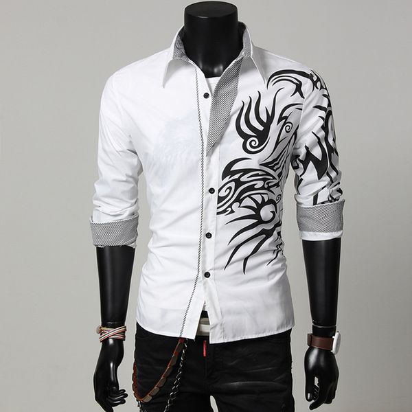 sportrendy мужская рубашка платье повседневная с длинным рукавом slim fit fashion dragon стильный 108, White;black
sportrendy мужская рубашка платье повседневная с длинным рукавом slim fit fashion dragon стильный 108, White;black