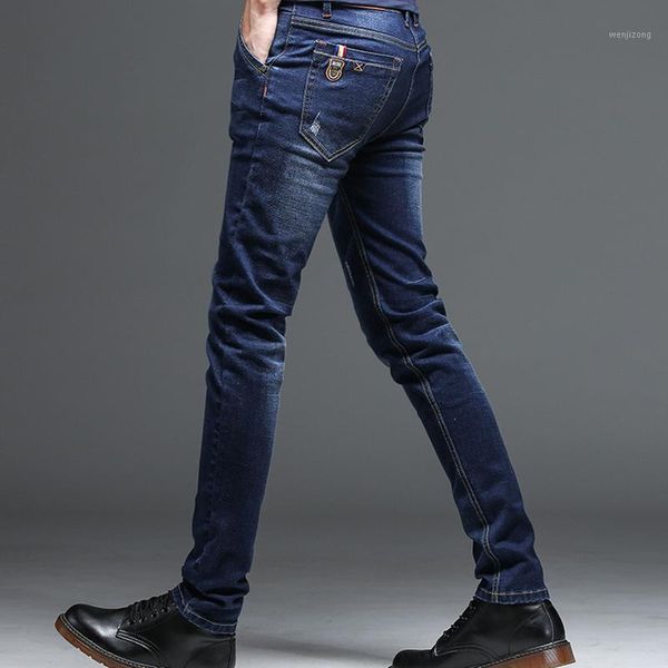 men jeans fashion comfortable men slim jeans fit young students pants elastic1, Blue
men jeans fashion comfortable men slim jeans fit young students pants elastic1, Blue