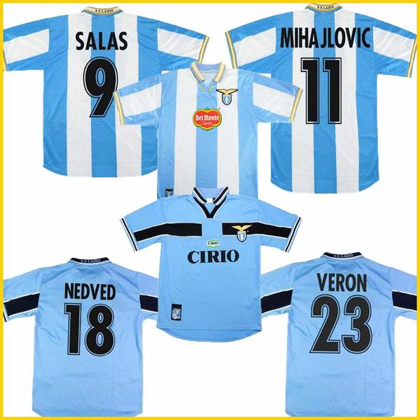 1998 2000 lazio european home retro soccer jersey 1999 salas mihajlovic veron stankovic mancini nesta nedved inzaghi vintage football shirt, Black;yellow
1998 2000 lazio european home retro soccer jersey 1999 salas mihajlovic veron stankovic mancini nesta nedved inzaghi vintage football shirt, Black;yellow