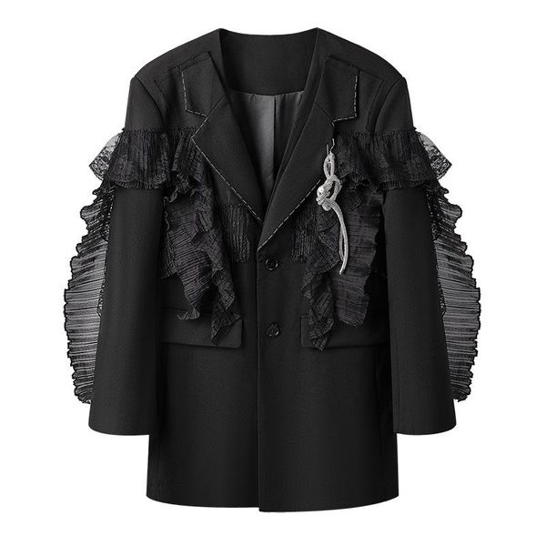 women blazers spring autumn fashion women's long sleeve double breasted student jacket innovative lace suit jacket woman, White;black
women blazers spring autumn fashion women's long sleeve double breasted student jacket innovative lace suit jacket woman, White;black