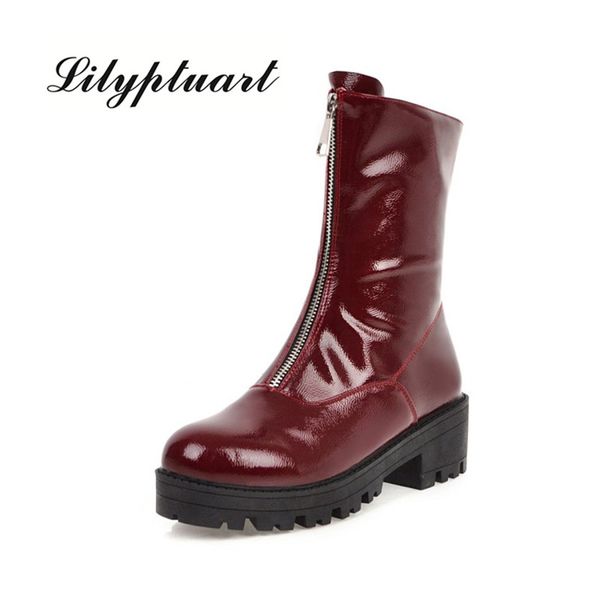 2020 in the tube female thick-bottomed muffin motorcycle boots wine red single boots low with autumn and winter new trade, Black
2020 in the tube female thick-bottomed muffin motorcycle boots wine red single boots low with autumn and winter new trade, Black