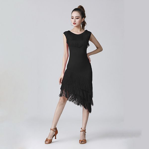 latin dance dress women dancing skirt training ballroom cha cha latin dance costumes tassel competition dancing dress, Black;red
latin dance dress women dancing skirt training ballroom cha cha latin dance costumes tassel competition dancing dress, Black;red