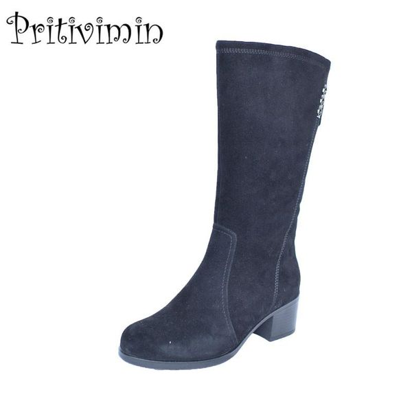 boots 2021 winter girls warm fur mid calf ladies suede leather handmade shoes women footwear pritivimin fn25, Black
boots 2021 winter girls warm fur mid calf ladies suede leather handmade shoes women footwear pritivimin fn25, Black