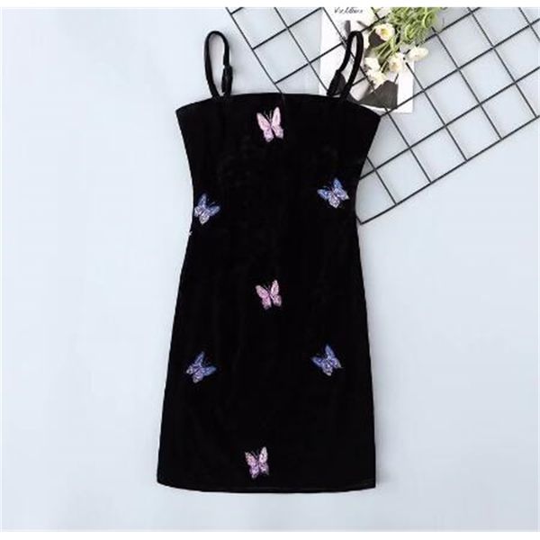 2021 new vintage female black velvet off her shoulder butterfly wrapped mini summer spaghetti sash hemlock dress with no back u7dp, Black;gray
2021 new vintage female black velvet off her shoulder butterfly wrapped mini summer spaghetti sash hemlock dress with no back u7dp, Black;gray