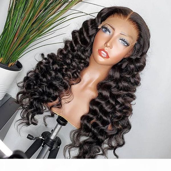 30 inch loose deep wave wig 13x4 lace front wig human hair 150 180 density pre-plucked brazilian hair wigs for black women, Black;brown
30 inch loose deep wave wig 13x4 lace front wig human hair 150 180 density pre-plucked brazilian hair wigs for black women, Black;brown
