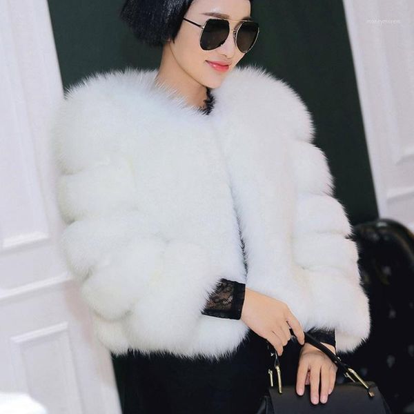 women's fur & faux 2021 winter elegant office lady short coat female seven-quarter sleeve warm imitation cc12971, Black
women's fur & faux 2021 winter elegant office lady short coat female seven-quarter sleeve warm imitation cc12971, Black