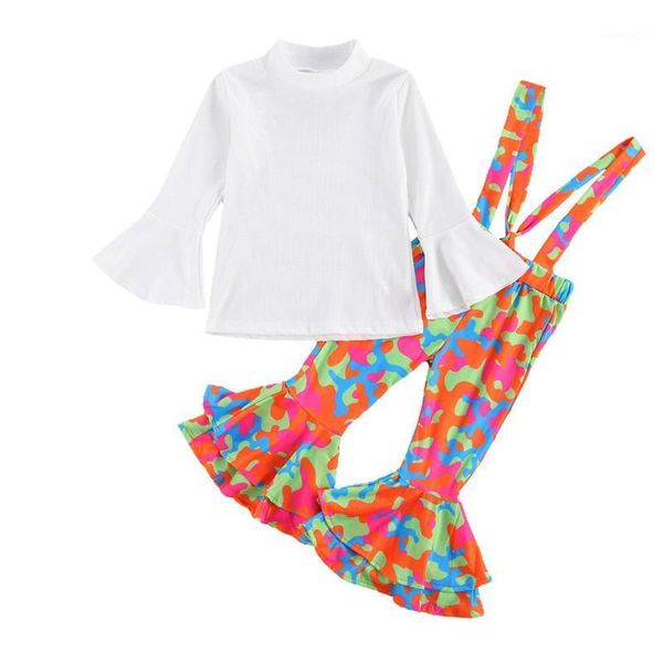 clothing sets kids girls autumn clothes set spring long sleeve high neck t-shirt rainbow tie dye printed suspender pants two piece set1, White
clothing sets kids girls autumn clothes set spring long sleeve high neck t-shirt rainbow tie dye printed suspender pants two piece set1, White