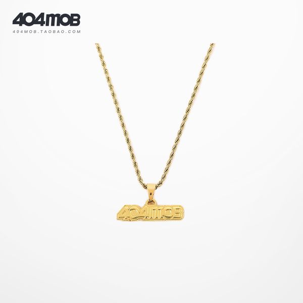 404mob fashion brand necklace men personality earth cool trampy hip-hop letter female titanium steel lovers jewelry, Silver
404mob fashion brand necklace men personality earth cool trampy hip-hop letter female titanium steel lovers jewelry, Silver