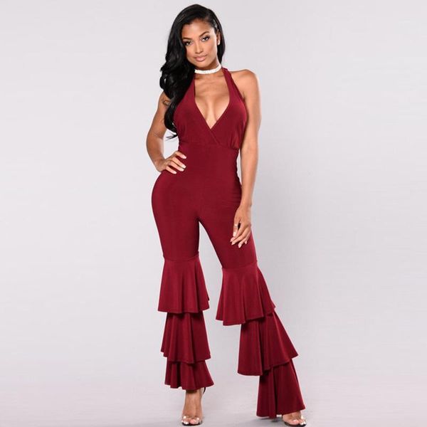 women jumpsuits rompers sleeveless halter ruffles backless bodysuits one piece bodies women jumpsuit pants sets fy0461, Black;white
women jumpsuits rompers sleeveless halter ruffles backless bodysuits one piece bodies women jumpsuit pants sets fy0461, Black;white