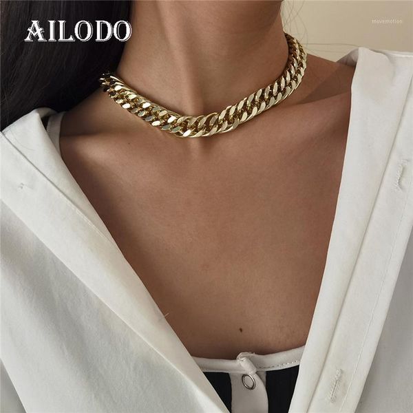 ailodo thick chain chokers necklace for women gold silver color punk short necklace collier fashion jewelry girls gift 20nov271, Golden;silver
ailodo thick chain chokers necklace for women gold silver color punk short necklace collier fashion jewelry girls gift 20nov271, Golden;silver