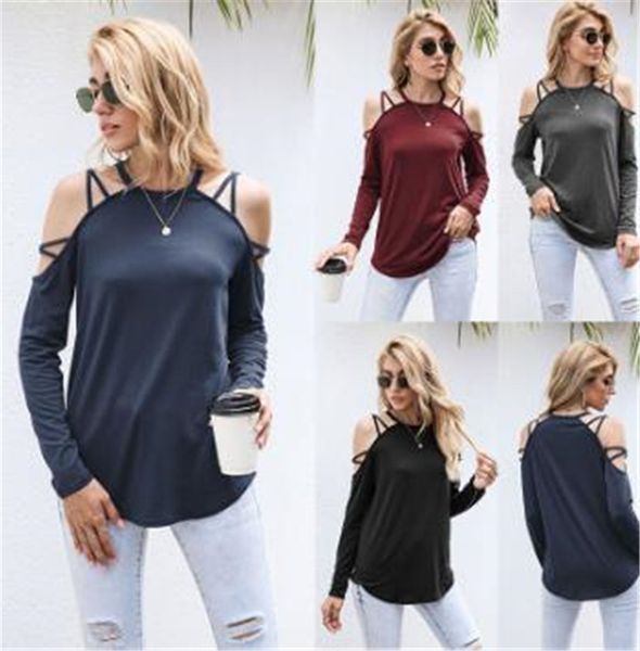 autumn women tshirt casual off shoulder long sleeve solid color fashion women designers clothes, White
autumn women tshirt casual off shoulder long sleeve solid color fashion women designers clothes, White