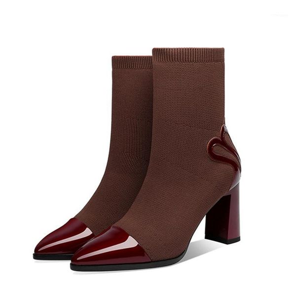 sunny everest boots women spring autumn thick high heels boots pointed toe ankle black brown size 35-401
sunny everest boots women spring autumn thick high heels boots pointed toe ankle black brown size 35-401
