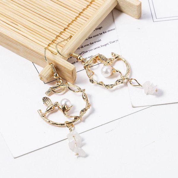 2020 new fashion women elegant pearl magpie bird earrings lover's gift anniversary jewelry for women drop dangle earrings zinc bbymzk, Golden
2020 new fashion women elegant pearl magpie bird earrings lover's gift anniversary jewelry for women drop dangle earrings zinc bbymzk, Golden