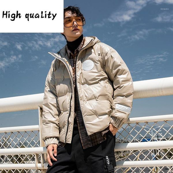 down winter jacket for men 2020 new style men's youth hooded winter jacket warm and thickened bright coat for men1, Black
down winter jacket for men 2020 new style men's youth hooded winter jacket warm and thickened bright coat for men1, Black