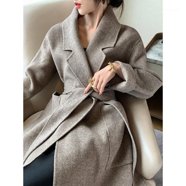 women's wool & blends elegant winter autumn100% coat female vintage woolen jacket women korean manteau femme hiver 2021 casual blend co, Black
women's wool & blends elegant winter autumn100% coat female vintage woolen jacket women korean manteau femme hiver 2021 casual blend co, Black