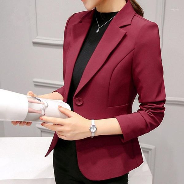 women casual blazer long sleeve coat fabala office business suit outwear ladies slim fit1, White;black
women casual blazer long sleeve coat fabala office business suit outwear ladies slim fit1, White;black