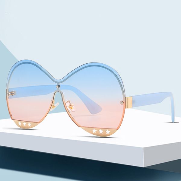 new one piece sunglasses 2207 fashionable round frame sunglasses trend personality big frame designer aws, White;black
new one piece sunglasses 2207 fashionable round frame sunglasses trend personality big frame designer aws, White;black