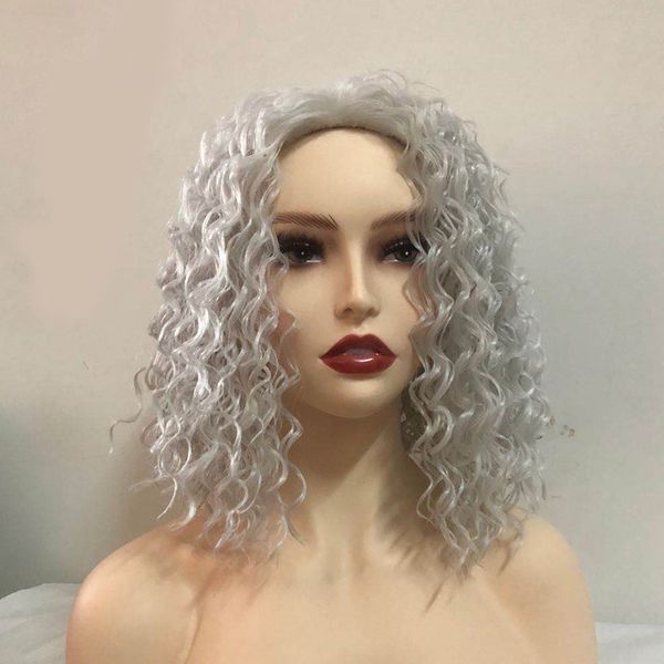 new european and american women's wig beige fluffy explosion wig african twisted wig fashion daily wigs cover 40cm, Black
new european and american women's wig beige fluffy explosion wig african twisted wig fashion daily wigs cover 40cm, Black