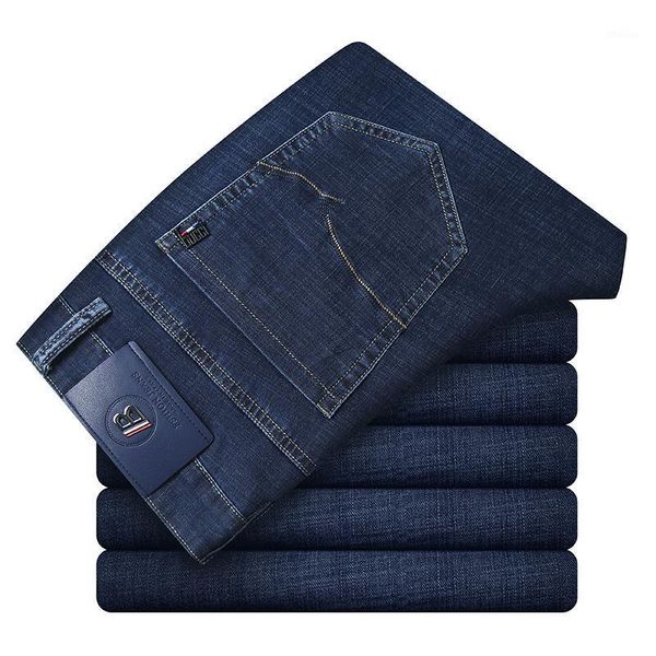 men's jeans high-end fashion brand men's business trendy wild loose straight casual trousers spring and summer elastic slim pants1, Blue
men's jeans high-end fashion brand men's business trendy wild loose straight casual trousers spring and summer elastic slim pants1, Blue