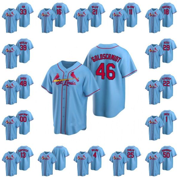 st. louis cardinals men #22 jack flaherty 1 ozzie smith 4 yadier molina custom women youth light blue replica alternate jersey, Blue;black
st. louis cardinals men #22 jack flaherty 1 ozzie smith 4 yadier molina custom women youth light blue replica alternate jersey, Blue;black