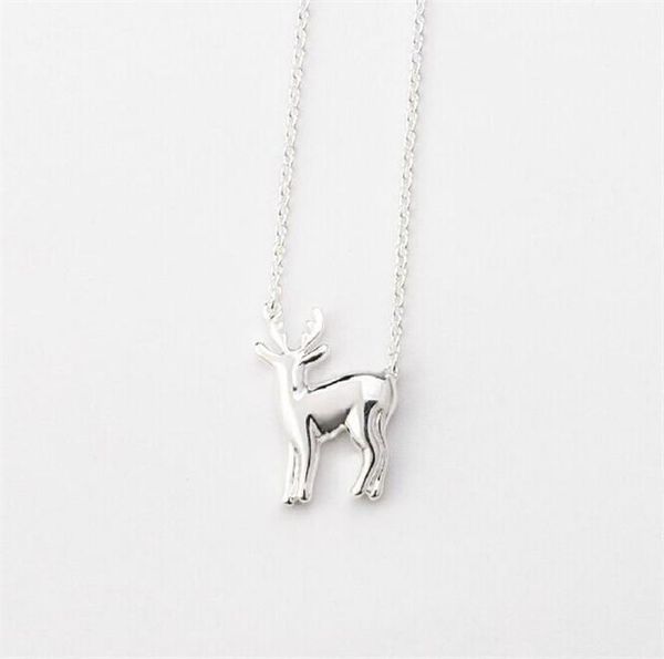 5 small christmas deer elk antlers pendant chain necklace moose reindeer fawn animal clavicle simple children's gift jewelry, Silver
5 small christmas deer elk antlers pendant chain necklace moose reindeer fawn animal clavicle simple children's gift jewelry, Silver