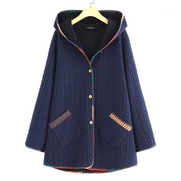 solid charming two pockets women coat warm button winter cotton padded autumn long sleeve loose daily hooded casual1, Black
solid charming two pockets women coat warm button winter cotton padded autumn long sleeve loose daily hooded casual1, Black