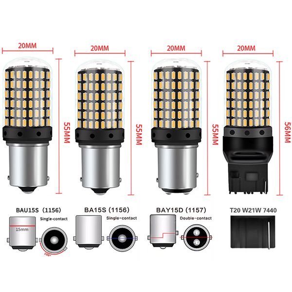 1156 ba15s p21w bau15s py21w led t20 7440 w21w p21/5w 1157 bay15d led bulbs 144smd canbus lamp for turn signal light 12v
1156 ba15s p21w bau15s py21w led t20 7440 w21w p21/5w 1157 bay15d led bulbs 144smd canbus lamp for turn signal light 12v