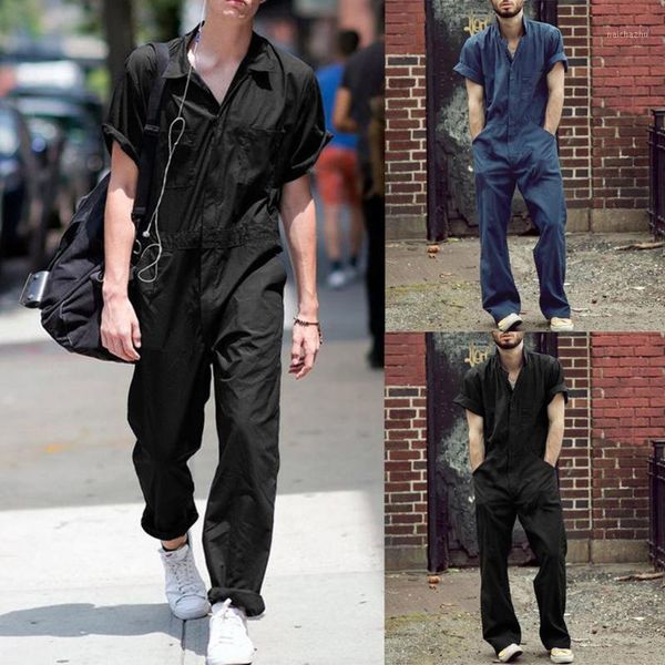 2020 men overalls jumpsuit cargo overalls short sleeve jumpsuits joggers chic zipper rompers street style casual men clothing1, Black
2020 men overalls jumpsuit cargo overalls short sleeve jumpsuits joggers chic zipper rompers street style casual men clothing1, Black