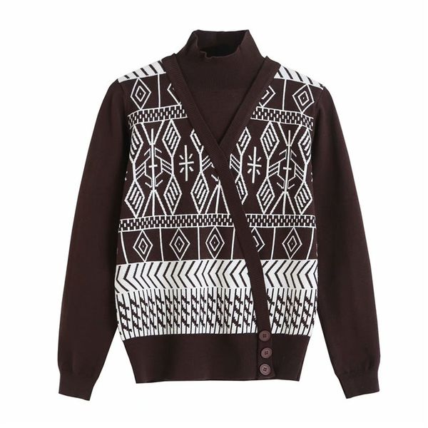 2021 new vintage female fake set of two fashion shirts ladies turtlenecks high streetwear women geometry pullovers uj43, White;black
2021 new vintage female fake set of two fashion shirts ladies turtlenecks high streetwear women geometry pullovers uj43, White;black