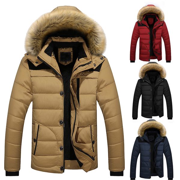 fashion winter men coat outdoor warm winter thick jacket hooded coat jacket with zipper pocket male men's overcoat 2021 201105, Black;brown
fashion winter men coat outdoor warm winter thick jacket hooded coat jacket with zipper pocket male men's overcoat 2021 201105, Black;brown