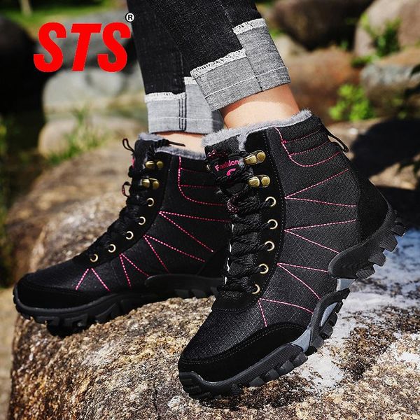 sts women's winter snow ankle boots hiking shoes women suede waterproof keep warm anti-slip climbing mountain sneakers plus size, Black
sts women's winter snow ankle boots hiking shoes women suede waterproof keep warm anti-slip climbing mountain sneakers plus size, Black