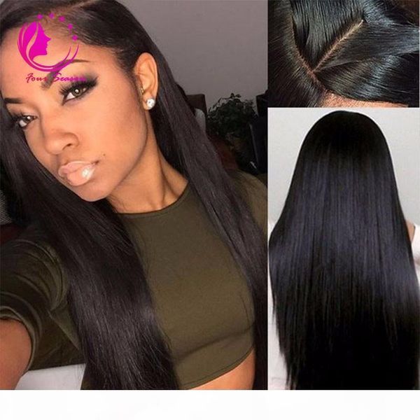 130 density silk full lace wig virgin hair with baby hair brazilian 4x4 silk base wigs silk lace front wig blenched knots, Black;brown
130 density silk full lace wig virgin hair with baby hair brazilian 4x4 silk base wigs silk lace front wig blenched knots, Black;brown
