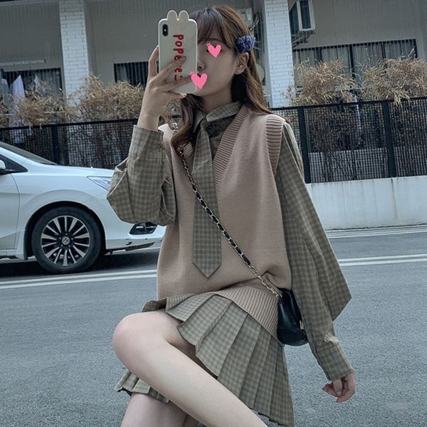 uyfcj жилет плед рубашки два плиссированного набор 2020 dresspleated платья весны knittedstyle части юбки платья набор srche, Gray
uyfcj жилет плед рубашки два плиссированного набор 2020 dresspleated платья весны knittedstyle части юбки платья набор srche, Gray