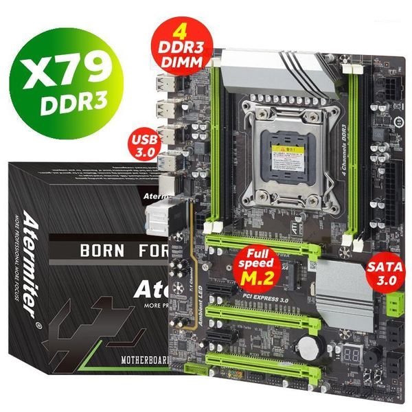 

atermiter x79 turbo motherboard mainboard lga2011 atx usb 3.0 sata3 pci-e nvme m.2 ssd reg ecc pc3 ddr3 memory xeon e5 pc gaming1