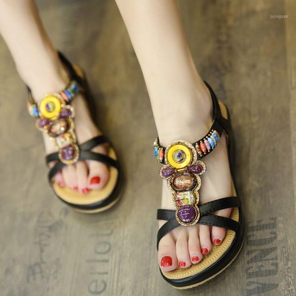 pxelena ethnic beach sandals women string beads bohemia wedge platform med heels girls sandals comfort soft leisure shoes 35-421, Black
pxelena ethnic beach sandals women string beads bohemia wedge platform med heels girls sandals comfort soft leisure shoes 35-421, Black