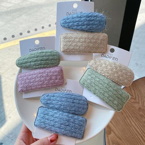 new winter fashion 2pcs drop water square shape pink blue barrette knitting wool hair clip women hair styling accessor qyltgf, Black;brown
new winter fashion 2pcs drop water square shape pink blue barrette knitting wool hair clip women hair styling accessor qyltgf, Black;brown