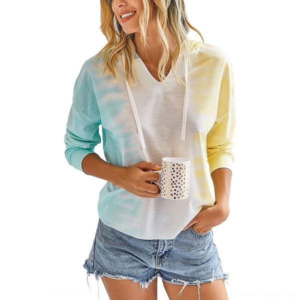 nnyhb 2020 tie-dyed gradient color v-collar pullovert-shirt long pullover for sweater pullover sleeve pullovert-shirt hooded casual women lc, Black
nnyhb 2020 tie-dyed gradient color v-collar pullovert-shirt long pullover for sweater pullover sleeve pullovert-shirt hooded casual women lc, Black