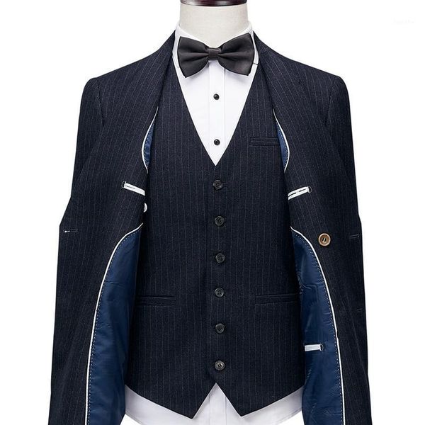 private custom made elegant navy blue mens double breasted suit fit vertical striped suit men simple wedding dress blazer1, White;black
private custom made elegant navy blue mens double breasted suit fit vertical striped suit men simple wedding dress blazer1, White;black