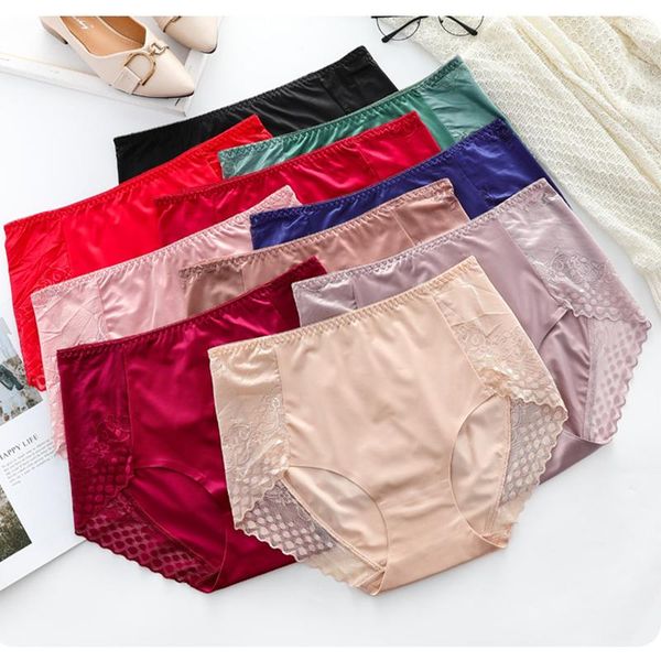 women high waist panties larg size female underwear traceless satin solid briefs smooth seamless lace underpants for ladies blue, Black;pink
women high waist panties larg size female underwear traceless satin solid briefs smooth seamless lace underpants for ladies blue, Black;pink