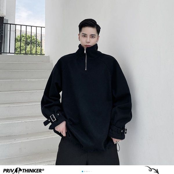 privathinker men's casual oversize warm sweatshirts man korean streetwear casual pullovers solid color hip hop loose h c0127, Black
privathinker men's casual oversize warm sweatshirts man korean streetwear casual pullovers solid color hip hop loose h c0127, Black