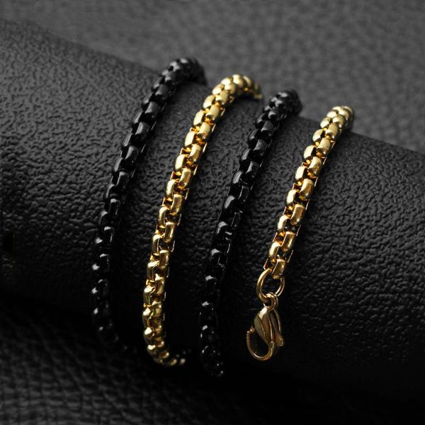 chains titanium steel square pearl chain stainless plated black necklace domineer fashion trend jewelry wholesale, Silver
chains titanium steel square pearl chain stainless plated black necklace domineer fashion trend jewelry wholesale, Silver