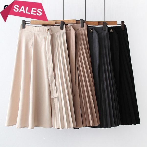 2021 new spring summer women pleated high waist a line casual female skirt 61fo, Black
2021 new spring summer women pleated high waist a line casual female skirt 61fo, Black