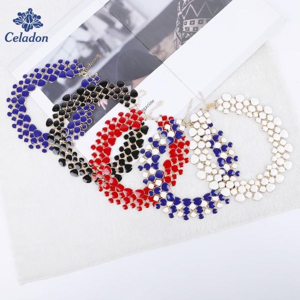 new statement necklaces collars gold color black blue purple green enamel maxi collar choker necklaces for women, Golden;silver
new statement necklaces collars gold color black blue purple green enamel maxi collar choker necklaces for women, Golden;silver